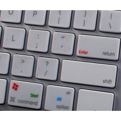 Boot Camp Italian transparent keyboard sticker APPLE SIZE