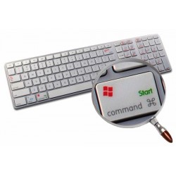 Boot Camp Swiss transparent keyboard sticker APPLE SIZE