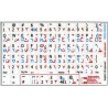 Hebrew Arabic English non transparent keyboard  stickers