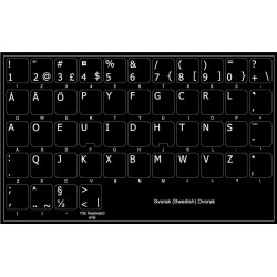 Svorak non-transparent keyboard  stickers