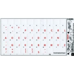 Apple Dvorak transparent keyboard sticker