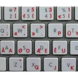 Apple Dvorak Programmer transparent keyboard sticker