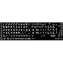 German Large Lettering Upper case keyboard stickers