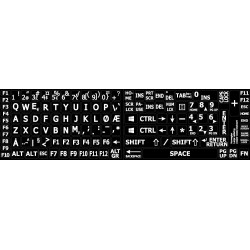 Norwegian Large Lettering keyboard stickers