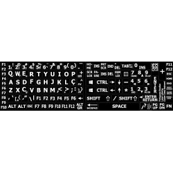 Portuguese Brazilian Large Lettering keyboard stickers