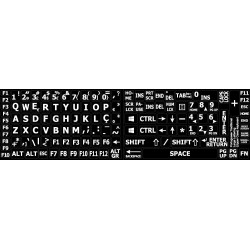 Portuguese Large Lettering keyboard stickers