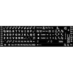 Spanish Latin American Large Lettering keyboard stickers