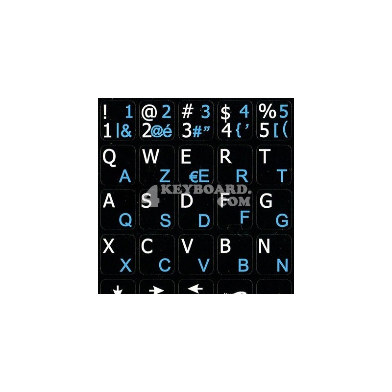 Belgian AZERTY Keyboard Stickers