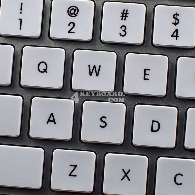 Belgian (AZERTY) & English non transparent keyboard stickers