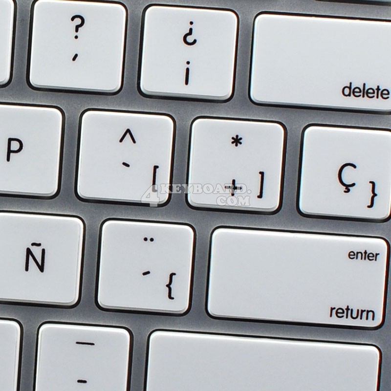 4x Spanish Non-Transparent Keyboard Stickers Guard... U2013 Grandado