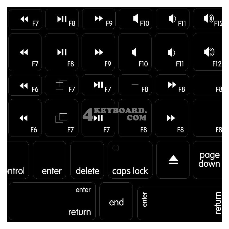 Non-transparent Matte White 5x Korean/English Keyboard Sticker Standard Layout 