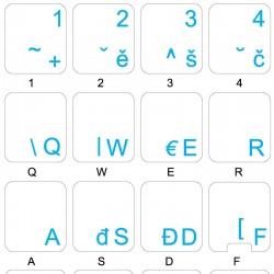 Czech transparent keyboard...