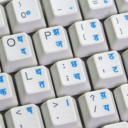 Hindi transparent keyboard...