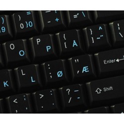Norwegian transparent keyboard  stickers