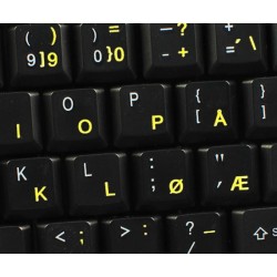 Norwegian transparent keyboard  stickers
