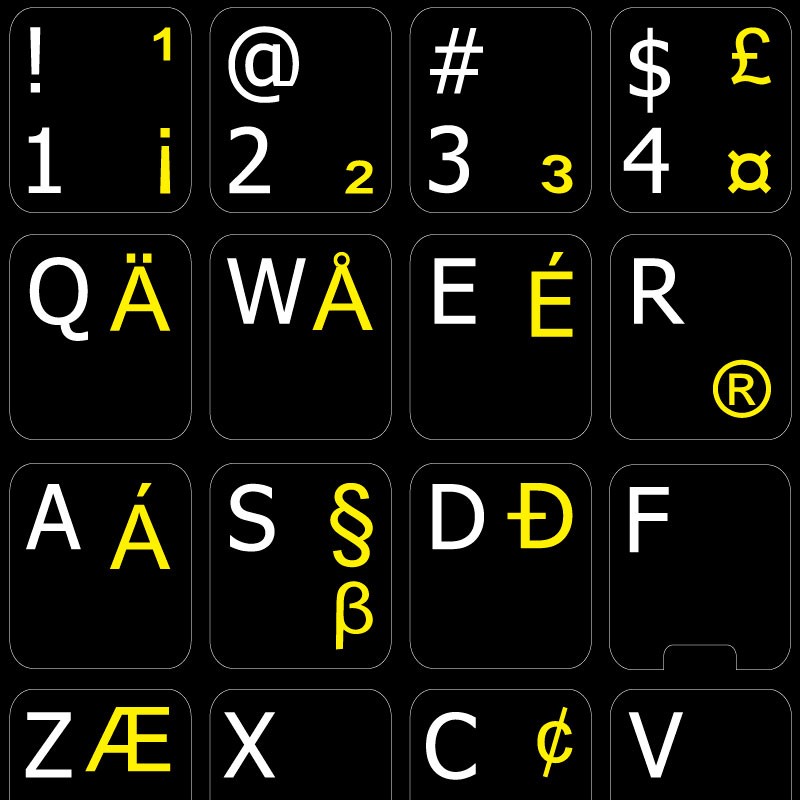 Keyboard Inter Engl US Inter non tran PC