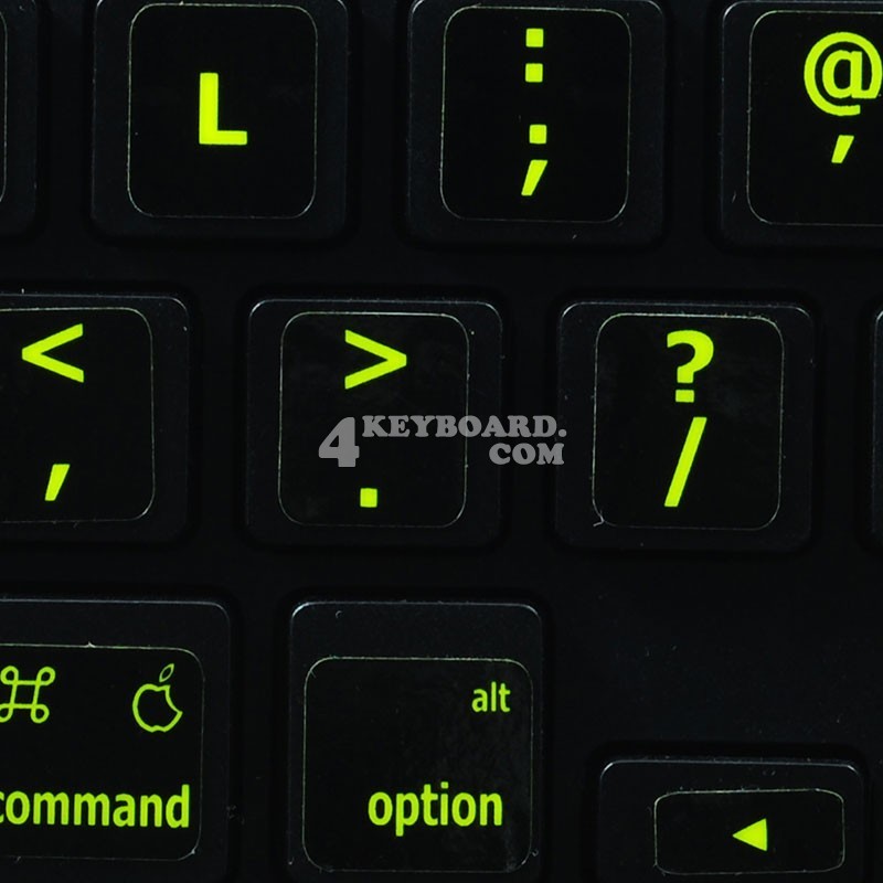 New Glowing fluorescent English UK keyboard stickers 