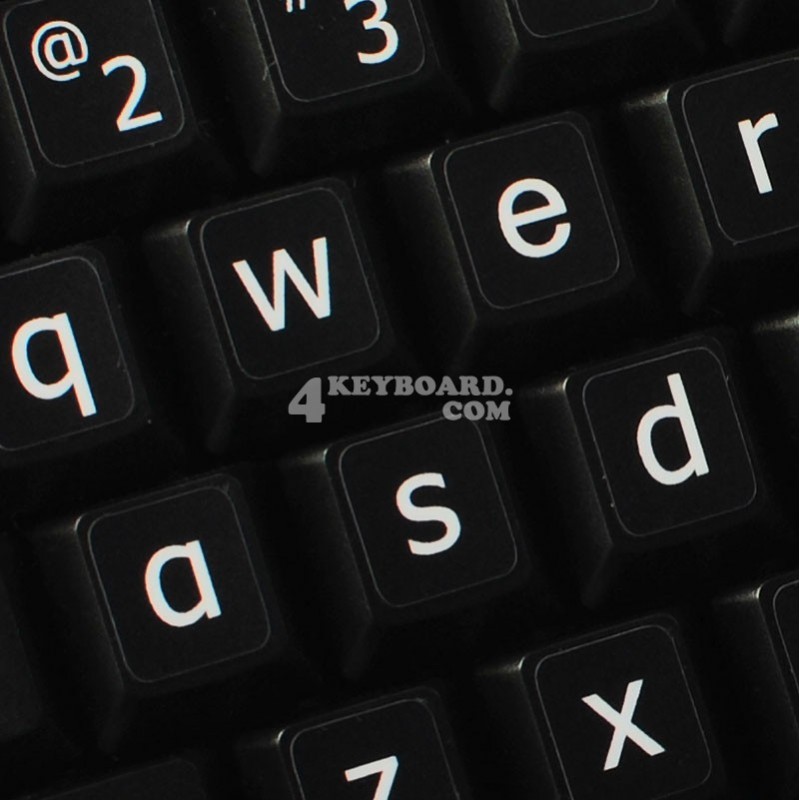 English US Large Lettering (Lower case) keyboard stickers