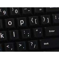 English US Large Lettering (Lower case) keyboard stickers