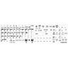 Commodore 64 non transparent keyboard stickers