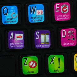 Magix Vegas keyboard sticker
