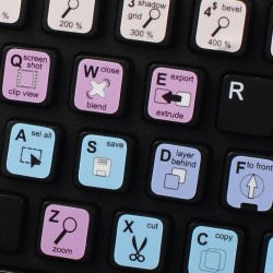 Xara Designer Pro keyboard...
