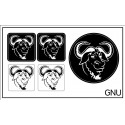 GNU sticker