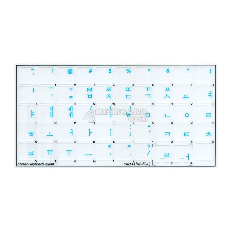 Korean transparent keyboard  stickers