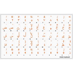 Arabic transparent keyboard stickers