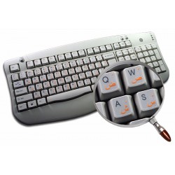 Arabic transparent keyboard stickers