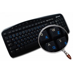 French AZERTY transparent keyboard stickers