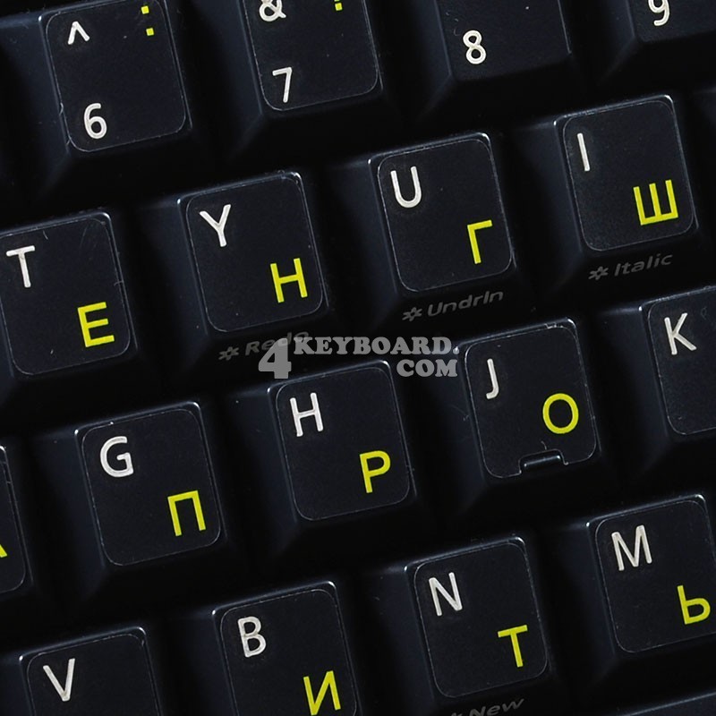 Russian Cyrillic  transparent keyboard  stickers
