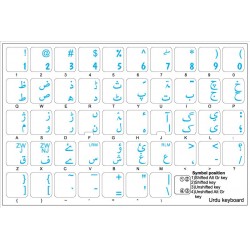 Urdu transparent keyboard  stickers