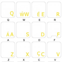 Welsh transparent keyboard  stickers