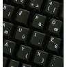 French Bepo non transparent keyboard stickers