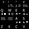 Commodore 128 non transparent keyboard stickers