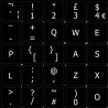English UK non transparent keyboard stickers 14