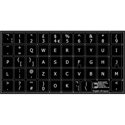 English UK non transparent keyboard stickers 14