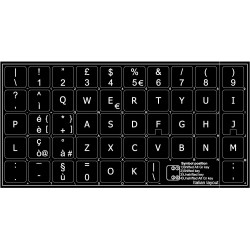 Italian non transparent keyboard  stickers