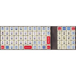 Commodore PET 2001 non transparent keyboard stickers