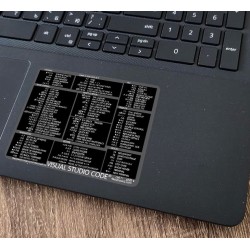 Visual Studio Code reference keyboard hotkeys decals for Windows