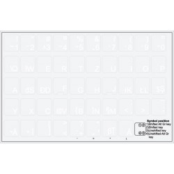 Romanian transparent keyboard  stickers