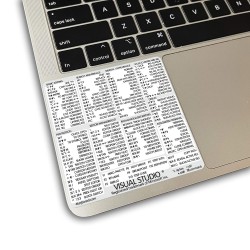 Visual Studio reference keyboard hotkeys decals for Mac OS