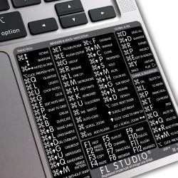 FL Studio reference keyboard hotkeys decals for Mac OS