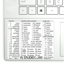 FL Studio reference keyboard hotkeys decals for Windows