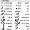 SketchUp reference keyboard hotkeys decals for Mac OS