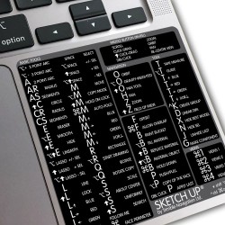 SketchUp reference keyboard hotkeys decals for Mac OS