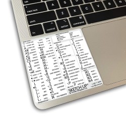 SketchUp reference keyboard hotkeys decals for Mac OS