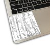 SketchUp reference keyboard hotkeys decals for Mac OS