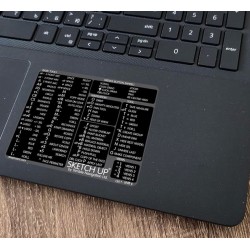 SketchUp reference keyboard hotkeys decals for Windows